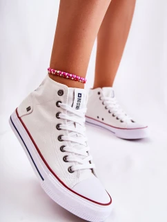 Damskie Wysokie Trampki Big Star DD274332 Białe