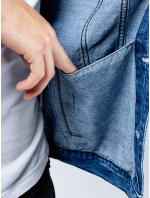 Pánska džínsová bunda GLANO - modrá