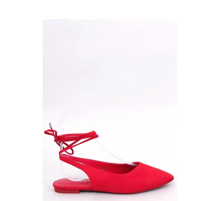 Dámské balerínky model 20091033 Červená - SEASTAR Dámské balerínky model 20091033 Červená - SEASTAR