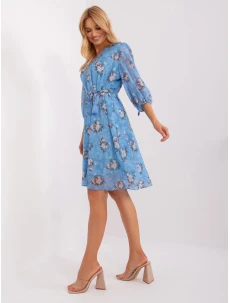 Dámske šaty LK SK 509388.88 Modré s kvetmi - FPrice
