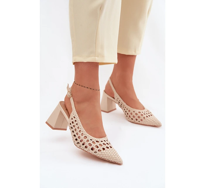 Sandále na podpätku model 226506 Vykročte štýlovo