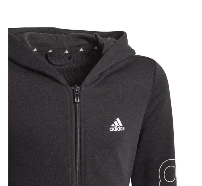 Mikina adidas Essentials Logo Full-Zip Hoodie Jr GN4050