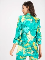 Dámské sako DHJ MA tyrkysové model 17445444 - FPrice Dámské sako DHJ MA tyrkysové model 17445444 - FPrice