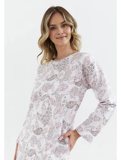 Dámská noční košile model 21780738 Bílá vzor - Cana
