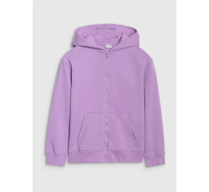 Dívčí mikina s kapucí model 21815258 - 4F Dívčí mikina s kapucí model 21815258 - 4F