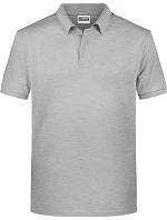 Pánské piqué polo z bio bavlny 02. grey heather model 22437792 - Daiber Pánské piqué polo z bio bavlny 02. grey heather model 22437792 - Daiber