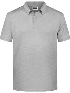 Daiber 8010 Pánske polo tričko z bio bavlny 02.8010 šedá melírovaná
