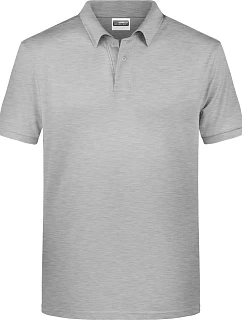 Pánské piqué polo z bio bavlny 02. grey heather model 22437792 - Daiber
