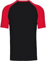 Kariban K 330 Baseballové tričko 20.K330 čierne/červené Kariban K 330 Baseballové tričko 20.K330 čierne/červené