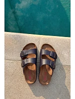 Ľahké pánske papuče s prackami z eko kože Big Star NN174530 Garnet Ľahké pánske papuče s prackami z eko kože Big Star NN174530 Garnet