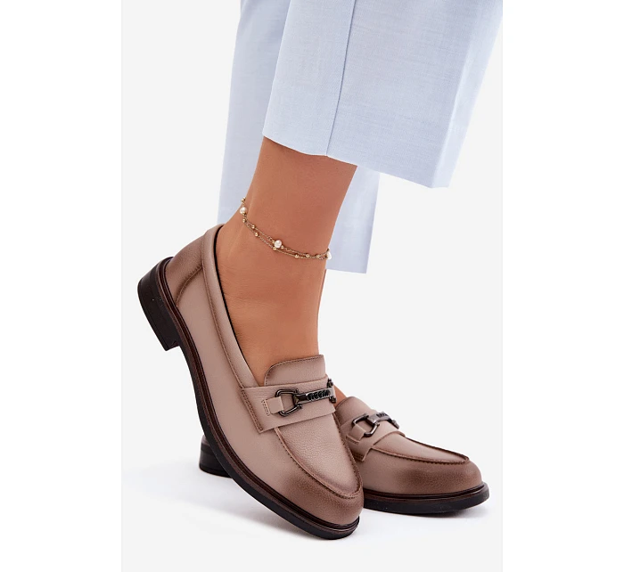 Kožené dámské model 22074706 Béžové - VINCEZA