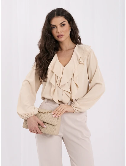Bluzka MI BZ model 22559271 beżowy - FPrice Bluzka MI BZ model 22559271 beżowy - FPrice