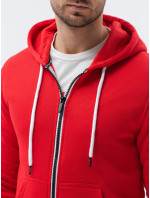 Pánska mikina Ombre Sweatshirt B977-1 Červená