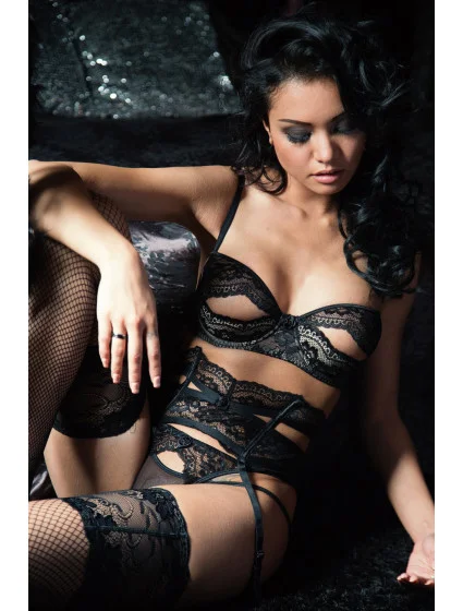 Biustonosz V-6701 Poison black - Axami Biustonosz V-6701 Poison black - Axami