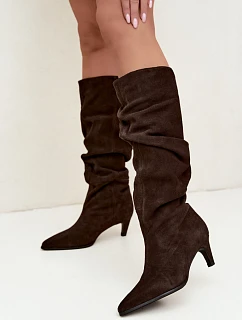 Čižmy na podpätku, model 231584 Step in style