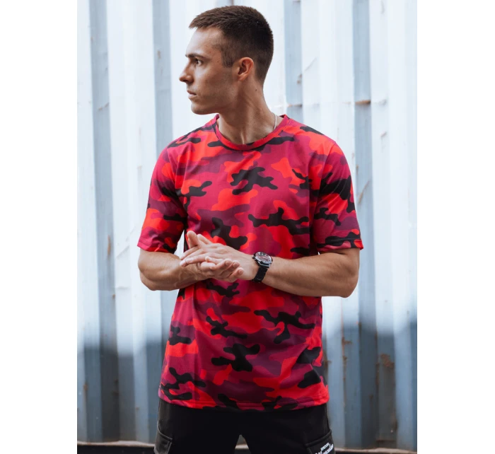 Pánské červené moro tričko Dstreet model 21978127 - FashionStreet Pánské červené moro tričko Dstreet model 21978127 - FashionStreet