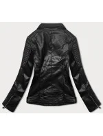 Černá bunda ramoneska model 17691530 - J.STYLE Černá bunda ramoneska model 17691530 - J.STYLE