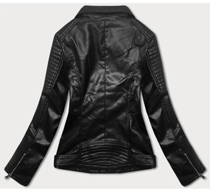 Černá bunda ramoneska model 17691530 - J.STYLE Černá bunda ramoneska model 17691530 - J.STYLE