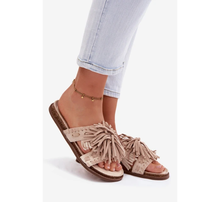 Dámské pantofle Béžové S model 21937747 - Boto