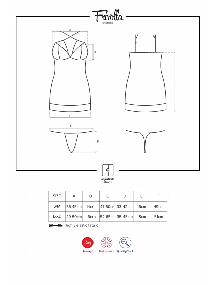 Košilka model 4583356 chemise - Obsessive