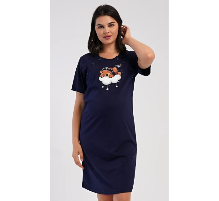 Dámská noční košile mateřská Méďa na model 21417120 - Vienetta Dámská noční košile mateřská Méďa na model 21417120 - Vienetta