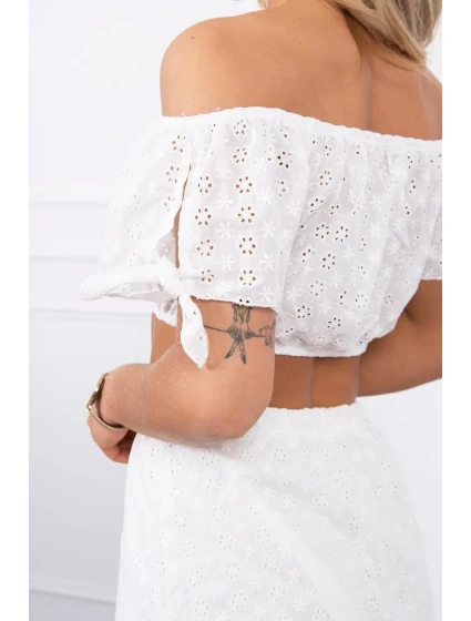 Vyšívaná sada vo farbe ecru Vyšívaná sada vo farbe ecru