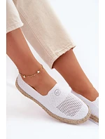 Dámské espadrilky model 22067174 Bílé - VINCEZA Dámské espadrilky model 22067174 Bílé - VINCEZA