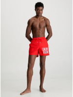 Pánske stredné plavecké šortky so sťahovacou šnúrkou KM0KM00794 XNE červená - Calvin Klein