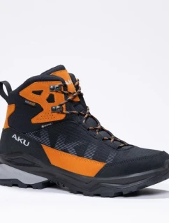 Aku pánska treková športová obuv Adapta Gore-tex kožená čierna oranžová