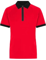 JN Dámské piqué polo se zipem 02. light red/black model 22531393 - Daiber JN Dámské piqué polo se zipem 02. light red/black model 22531393 - Daiber