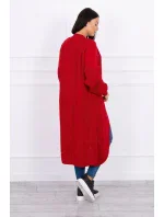 Dlhý sveter červený
