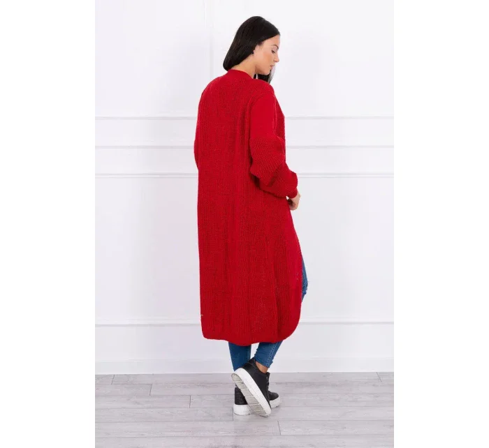 Dlhý sveter červený