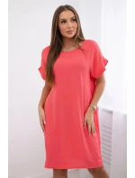 Šaty s kapsami malina Šaty s kapsami malina