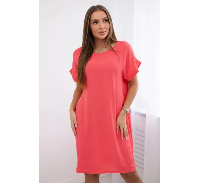 Šaty s kapsami malina Šaty s kapsami malina