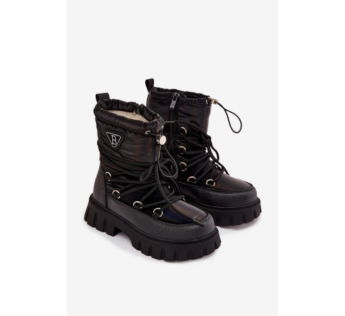 Dětské černé sněhule model 21747728 - Boto Dětské černé sněhule model 21747728 - Boto