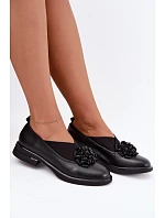 Dámské kožené polobotky s ozdobou Černé model 22386291 - T.Sokolski Dámské kožené polobotky s ozdobou Černé model 22386291 - T.Sokolski