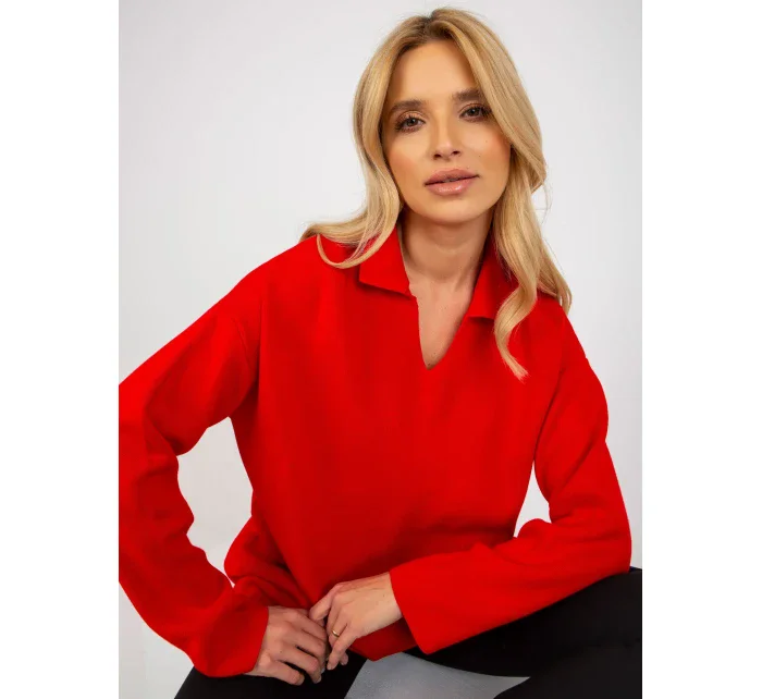 Dámsky sveter LC SW 2261 .00P červená - FPrice