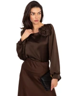 Bluzka MI BZ model 21795561 ciemny brązowy - FPrice