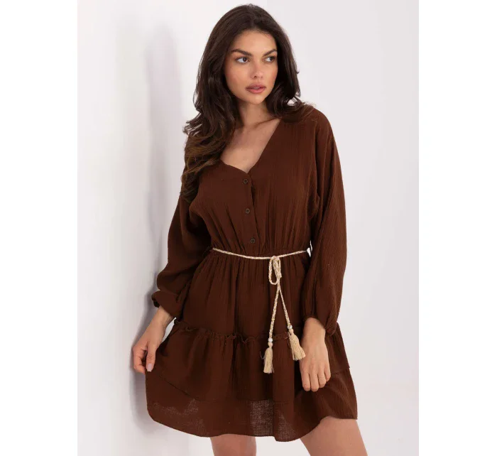 Šaty MI SK A5079.27 tmavohnedé