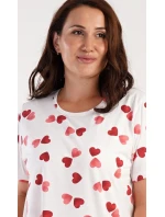 Dámské domácí šaty s krátkým rukávem model 18977131 - Vienetta Dámské domácí šaty s krátkým rukávem model 18977131 - Vienetta