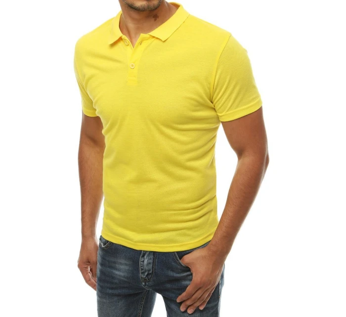 Pánské žluté polo tričko Dstreet model 21962550 - FashionStreet Pánské žluté polo tričko Dstreet model 21962550 - FashionStreet