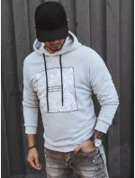 Pánska sivá mikina FashionStreet BX5468
