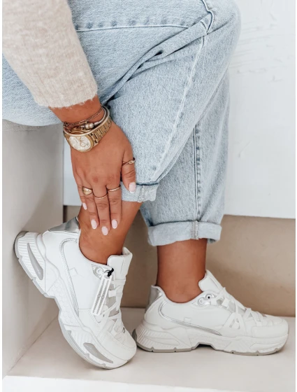 FashionStreet dámske biele tenisky ZY1017