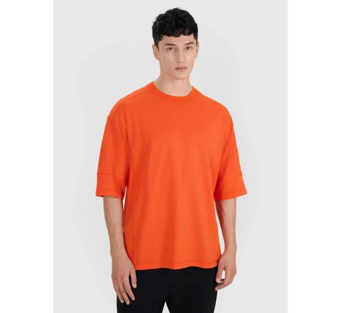 Pánské hladké tričko oversize model 21436922 pánské - 4F Pánské hladké tričko oversize model 21436922 pánské - 4F