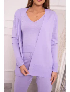 Súprava svetrov 3-dielna fialová