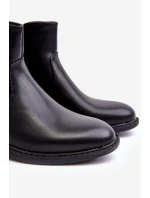 Mužské nízké boty na zip černé model 21638156 - Boto