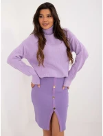 Sweter AT SW  jasny fioletowy model 20459103 - FPrice