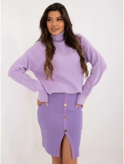 Sweter AT SW  jasny fioletowy model 20459103 - FPrice