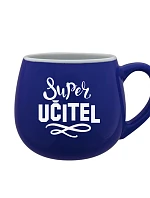 SUPER UČITEĽ - modrý keramický hrnček 300 ml