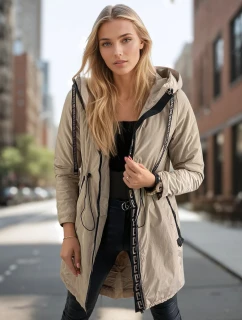 Dámska prechodná bunda VERONI beige FashionStreet TY3213